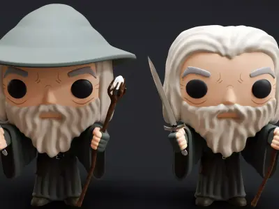 Funko Gandalf 3D model