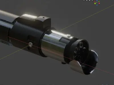 Yoda Lightsaber Low-poly 3D model purchase