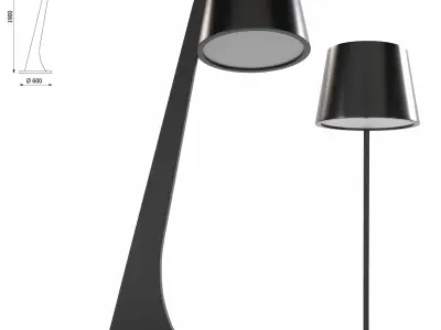Floor lamp Cleoni Taranto 3D model