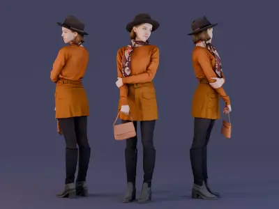 Broadway Lady 3D model