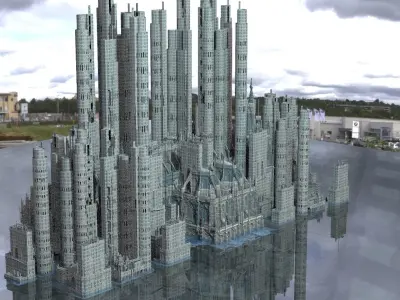 Sci-Fi Future Building 3D model