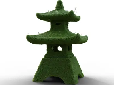 Japanese Toro Lantern 3D model