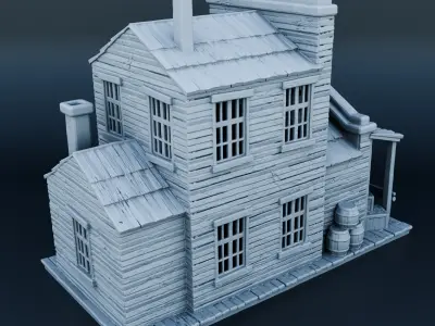 Wild west house 3D print model