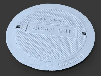 Clean Out Utility Cover 3D model