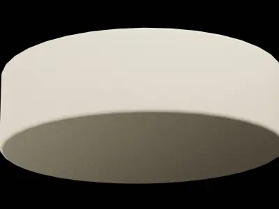 White Cake Dessert Low-poly 3D model