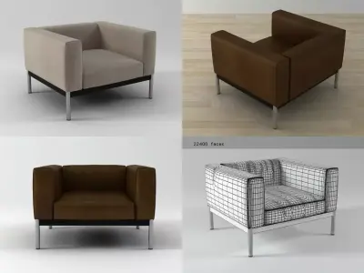 Helion Armchair 3D model