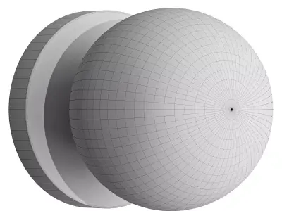 Nuevola Minimalist Wall Light 3D model