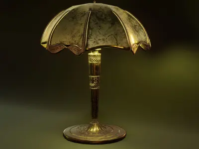 Table lamp Free low-poly 3D model