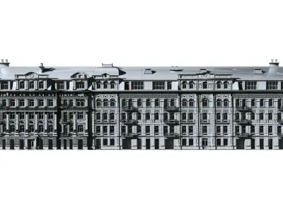 Tsarsky House Classic residential building 3D model 3D model