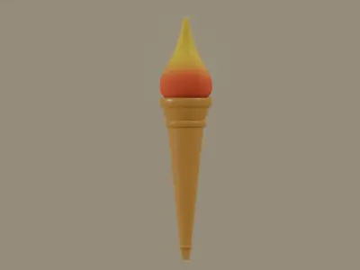 Torch 3D model