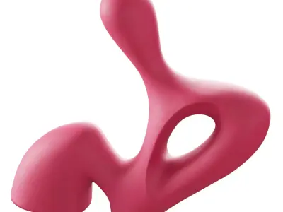 Pink abstract sculpture 3D model