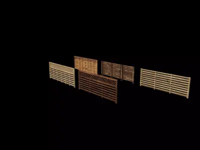 Fence System 3D model