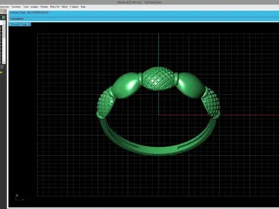 Women Ring Fancy Ring Plain light weight STL 3DM Printable 3D print model 20
