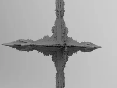 Pharaohs Ship Tower return 8  3D model