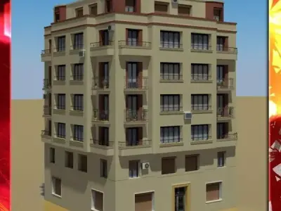 Building apartment - apartment 3D model