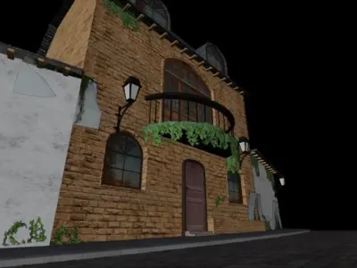 MEDIAVAL  ARCHITECTURE Low-poly 3D model