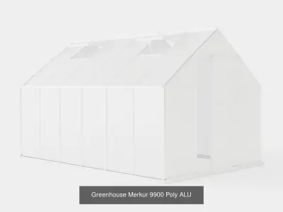 Collection of Greenhouse Merkur 9900 Poly - 3 Models 3D Model Pack