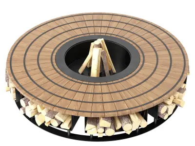 Fire Pit 08 3D model