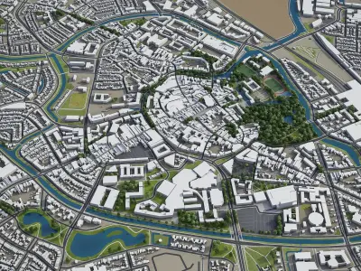 Breda  Low-poly 3D model