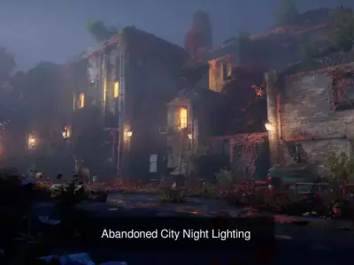 City Night Lighting 3D Model Pack