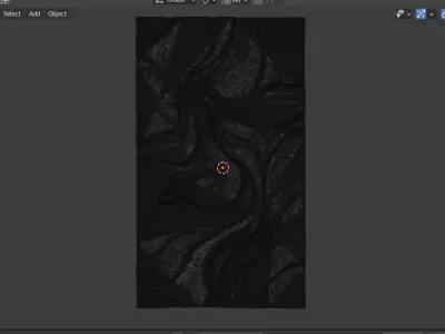 Modern wavy Relief Panel Wall Decor Set STL Mural CNC 337 3D model