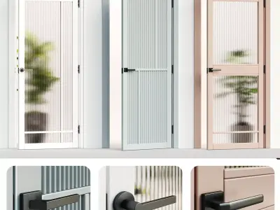 Interior door 008 3D model