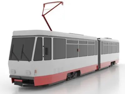 Tatra KT4DMC Low Low-poly 3D model