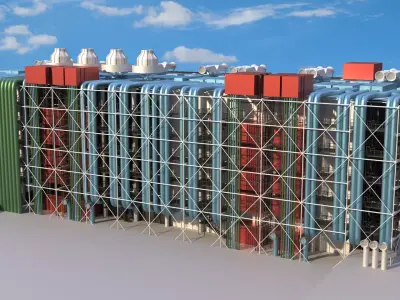 Centre Georges Pompidou  3D model