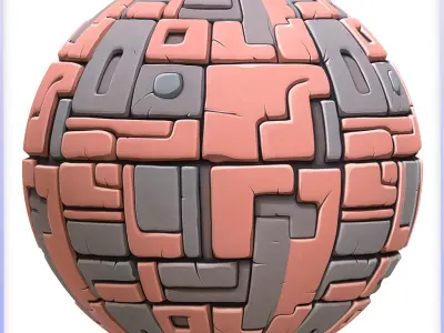  Stylized Wall Seamless Texture Texture 4
