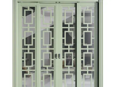 Modern entrance door 69 3D model