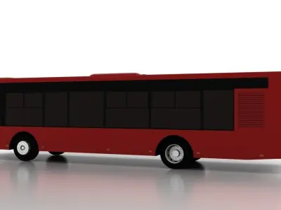 Bus Bogdan A70132 Low Low-poly 3D model