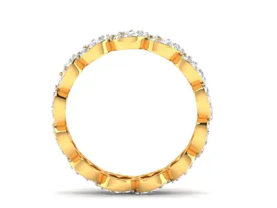 Solitaire Engagement Wedding Ring 3D print model 12