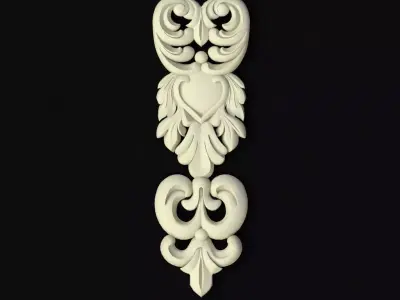 dekor ornate ornament 3D model 2