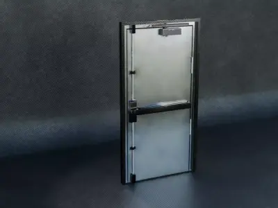 Utility Door Free low-poly 3D model