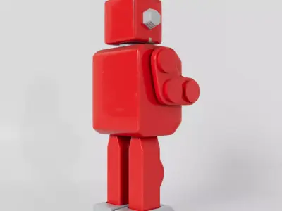 Vintage Robot Toy 3D model