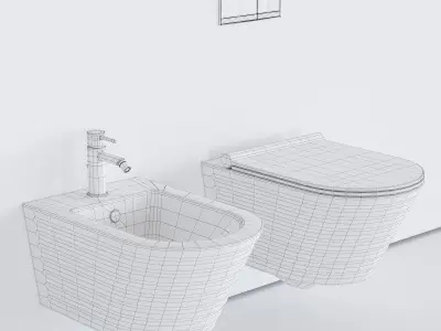 Catalano Classy Wall-hang WC Low-poly 3D model