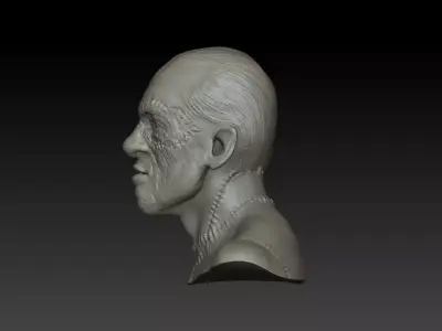Robert De Niro Frankenstein monster head 3D model