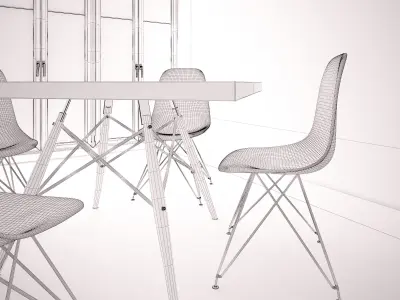 Home and Restaurant - The Dining Table 09 3D model