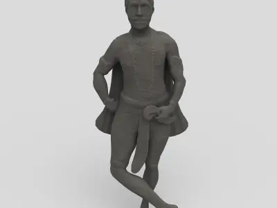 Kedarnath right dwarpal 3D model