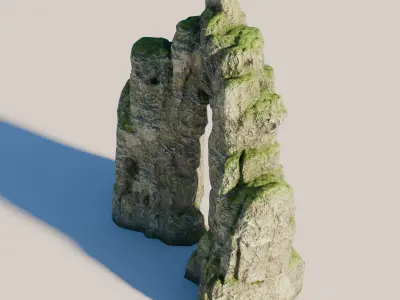 Rock 5 Low-poly 3D model