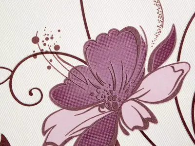 Playful Pink Floral Wallpaper Texture