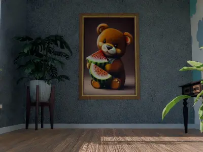 3D Wallart Mockup Free 3D model