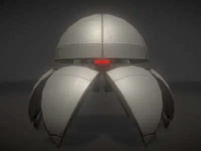 Sphere Bot Collection  Low-poly 3D model