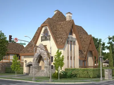 City Town 2 Low-poly 3D model