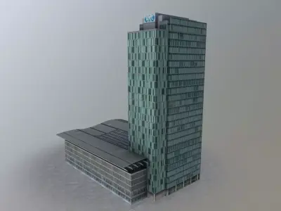 Amsterdam Building3 Low-poly 3D model
