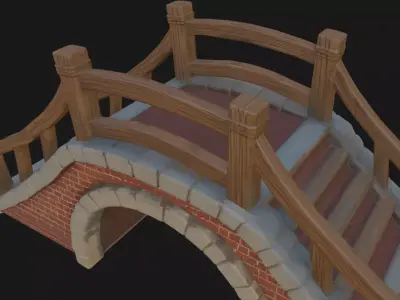 Realistic Bridge 3d Model 3D model