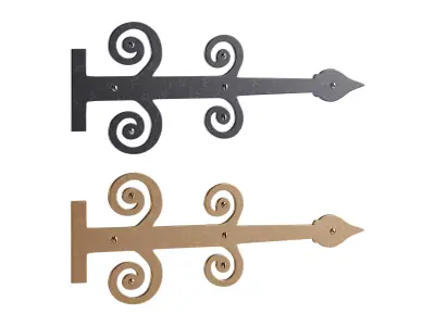 Wrought Iron Garage Door Hinges 3D model