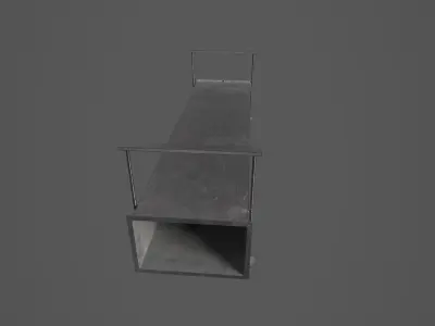 Ventilation Shaft Low-poly 3D model