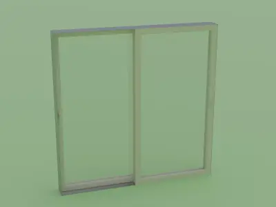 Big sliding window 200x200 3D model
