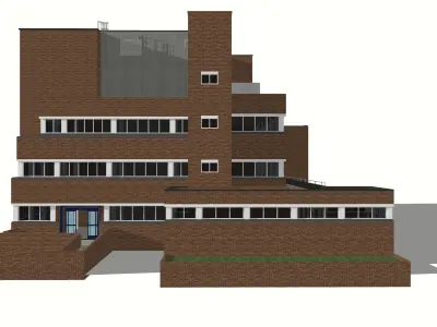 Croydon Police Station Metropolitan PD Low-poly 3D model